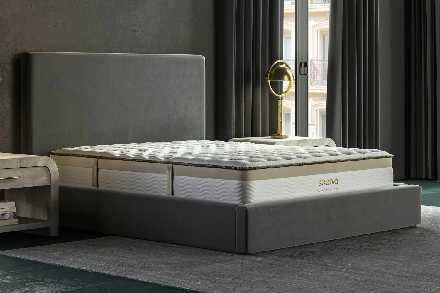 Zenhaven® Latex Mattress creating a calm and inviting bedroom environment for restful sleep