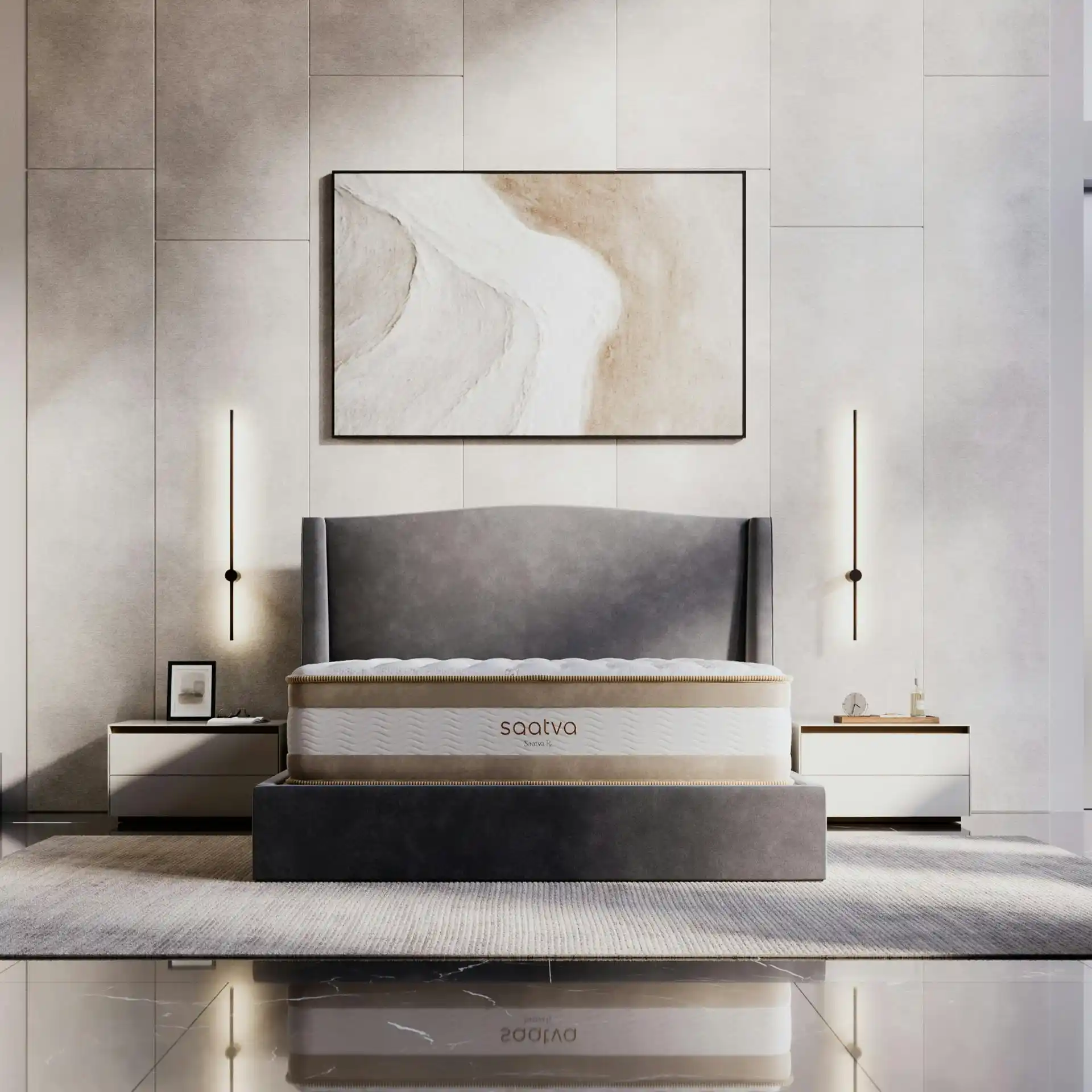 Zenhaven® natural latex mattress offering responsive comfort that adapts naturally to movement